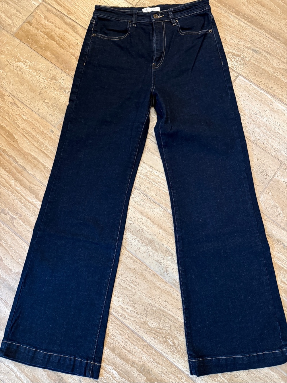 Chelsea & Violet Dark Indigo Wide Leg Jeans 29  New Without Tag
